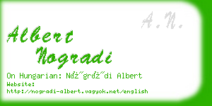 albert nogradi business card